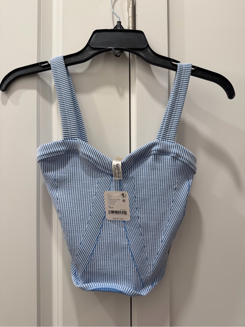 Free People Movement Perfectly Plated Cami in Denim Blue Combo